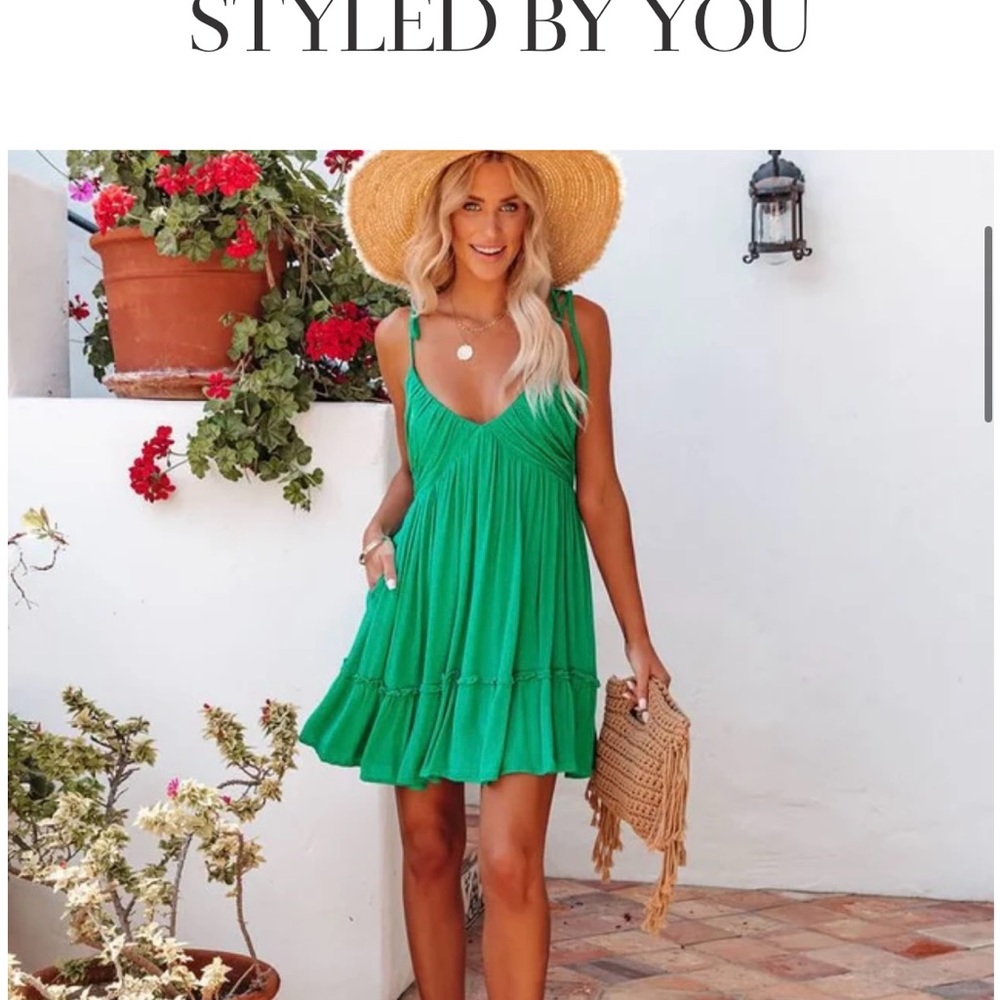 NWT Vici Green Sundress, Small
